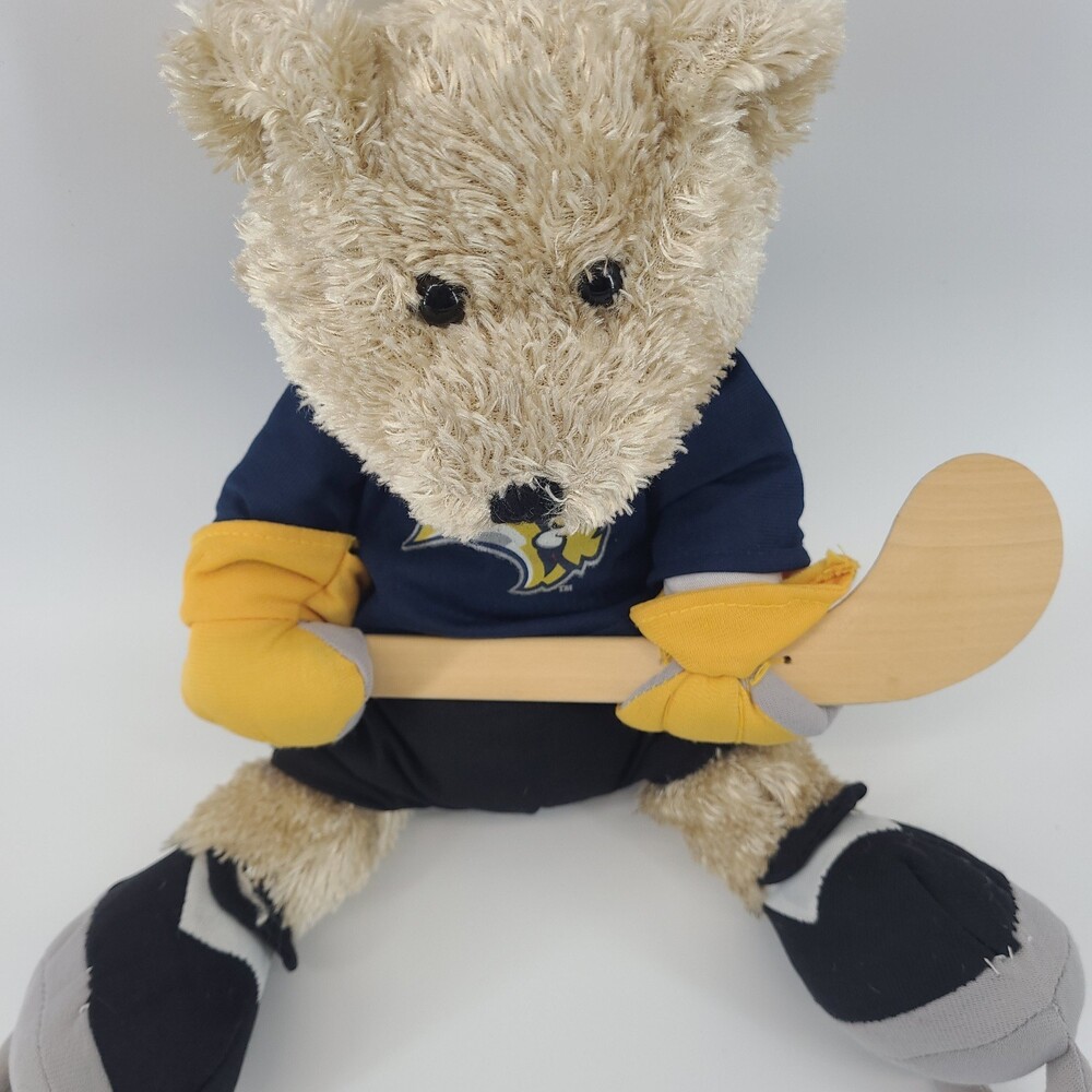 Buffalo Sabres NHL Teddy Bear Plush 10.5" Hockey Player With Stick Good Stuff